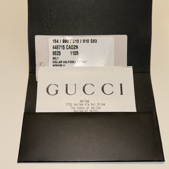 Gucci GG interlocking black calfskin belt - Picture 9 of 12